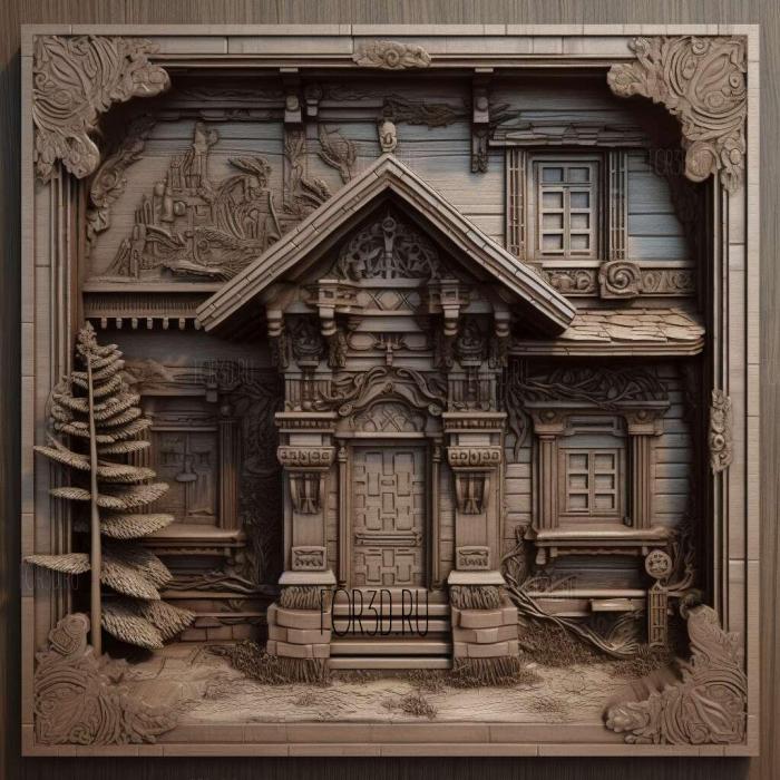 House MDseries 1 stl model for CNC